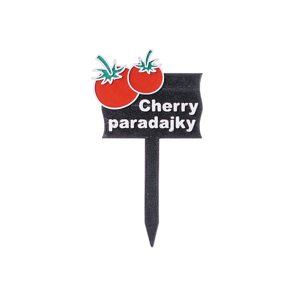 Záhradná ceduľka – Cherry paradajky