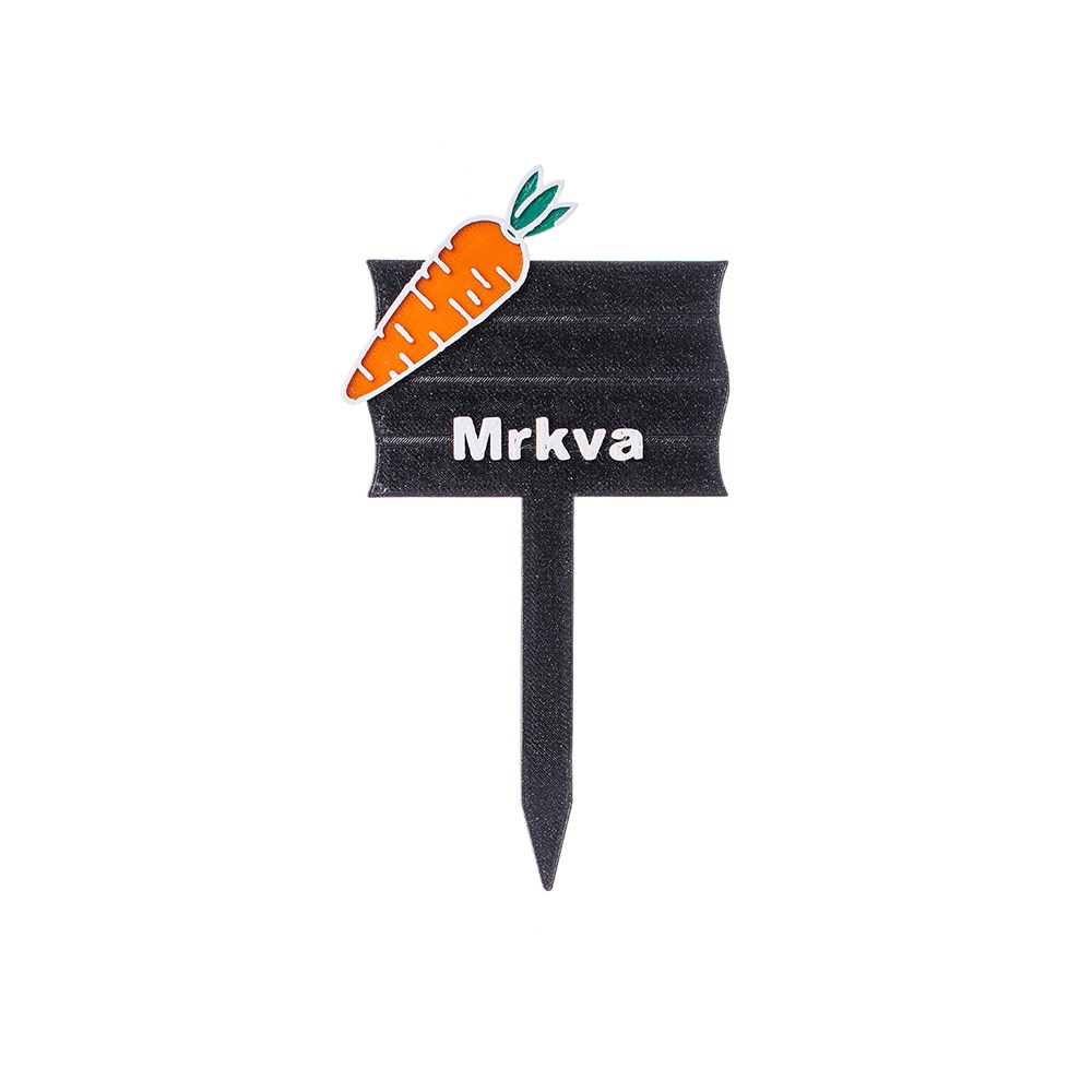 Záhradná ceduľka – Mrkva